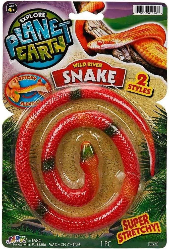 Planet Earth Esnek Vahşi Nehir Yılanı - Parlak Kırmızı