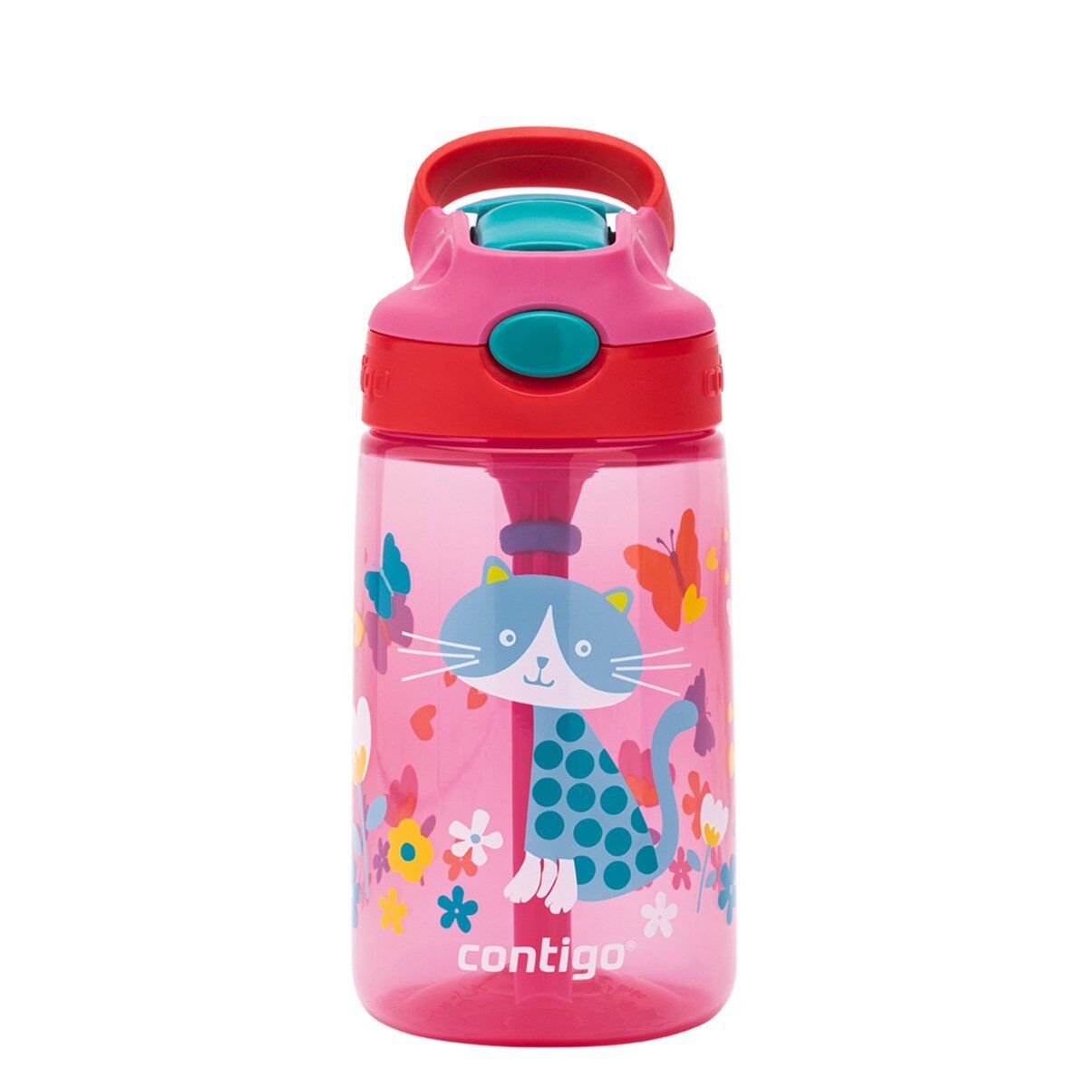 Contigo Gizmo Flip Kedicikler Tritan Çocuk Suluğu 420ML - Pembe