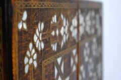 El Yapımı Sedef İşleme Pirinç Kakma Tavla Takımı