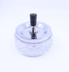Hauser Bas-Çevir Şeffaf Cam Küllük