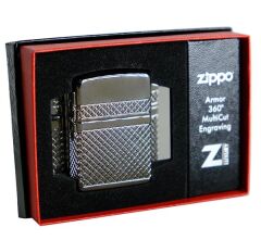 Zippo Pyramid Design Armor Case Luxury Çakmak