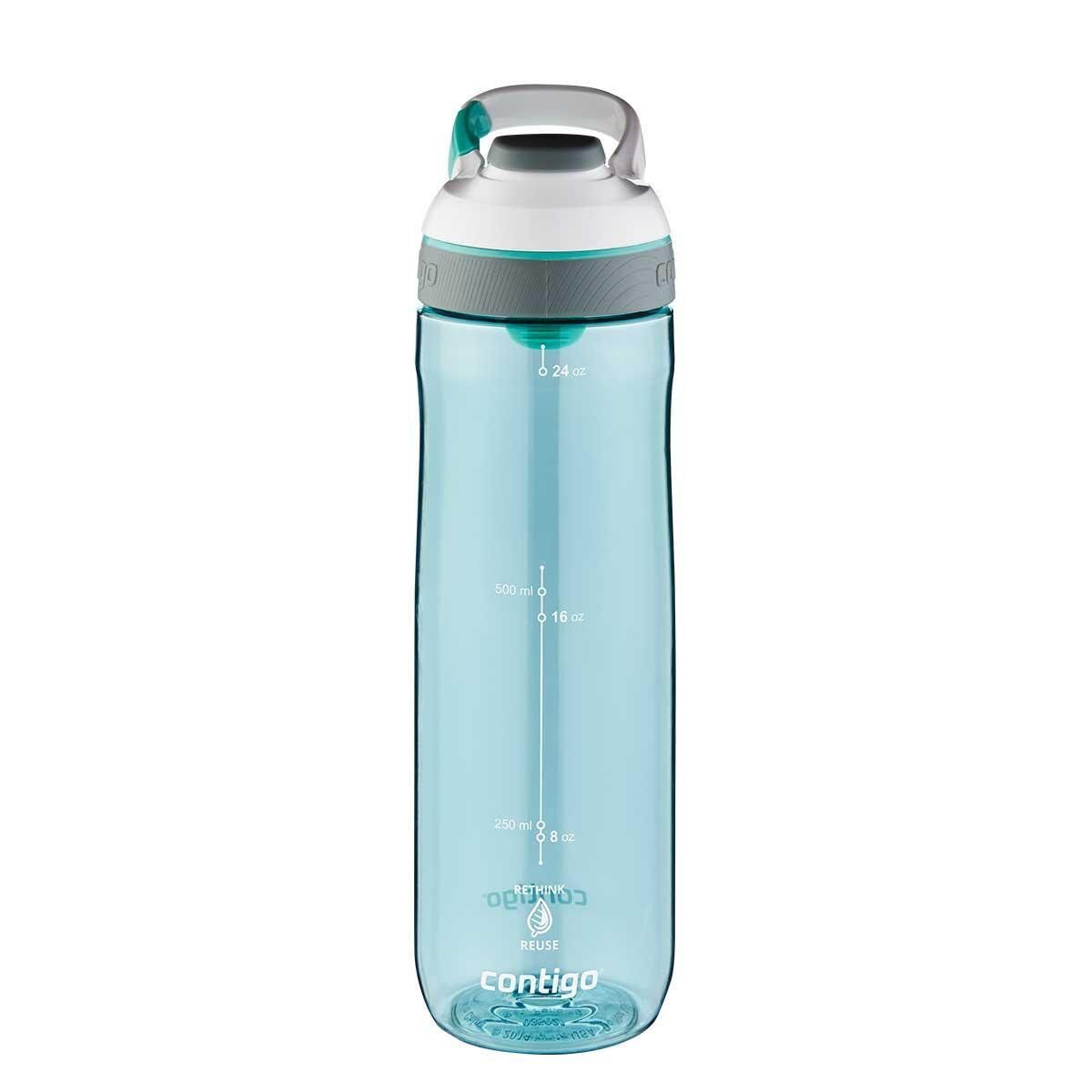Contigo Cortland Tren Tek El Bas İç Kapaklı Su Matarası 720ml 2191387 - Grayed Jade