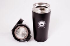 Paslanmaz Çelik Kahve Termosu - Mug 380ml Siyah