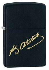 Zippo Atatürk İmza Black Matte