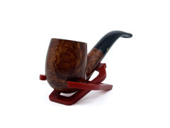 Şahin Sarı Yıldız Bent Billiard 9mm Filtreli Akrilik Saplı Pipo X-160