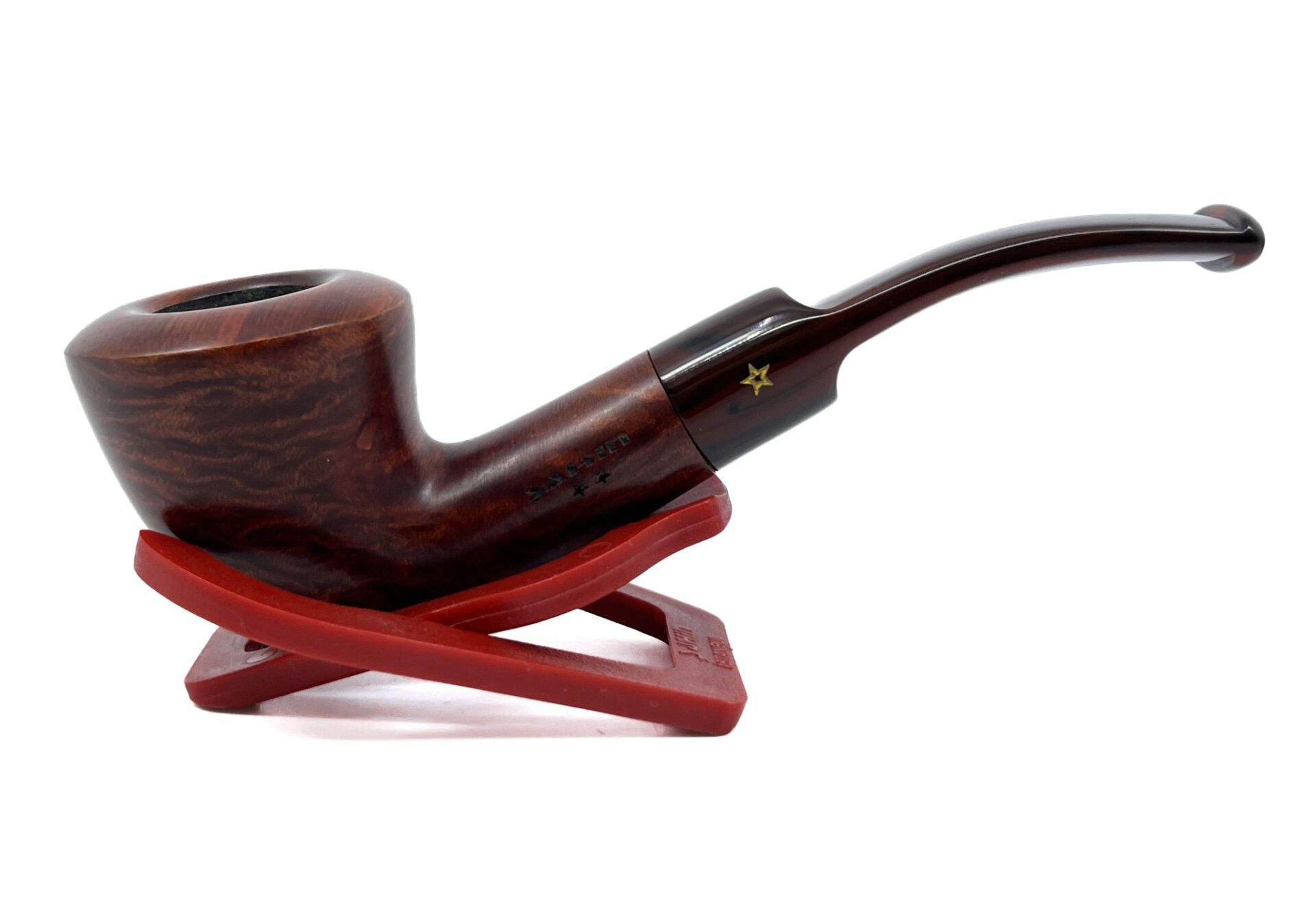 Şahin Sarı Yıldız Bent Dublin 9mm Filtreli Akrilik Saplı Pipo Mod-62 247807
