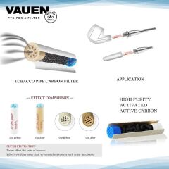 Vauen Aktif Karbon Filtre 6mm 50ADETLİ