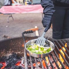 The All-In-One Fry Pan Set - Çelik Kızartma Tava Seti (9 Parça)  .94L  32oz