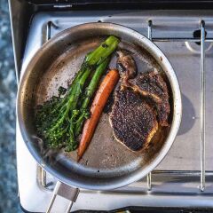 The All-In-One Fry Pan Set - Çelik Kızartma Tava Seti (9 Parça)  .94L  32oz