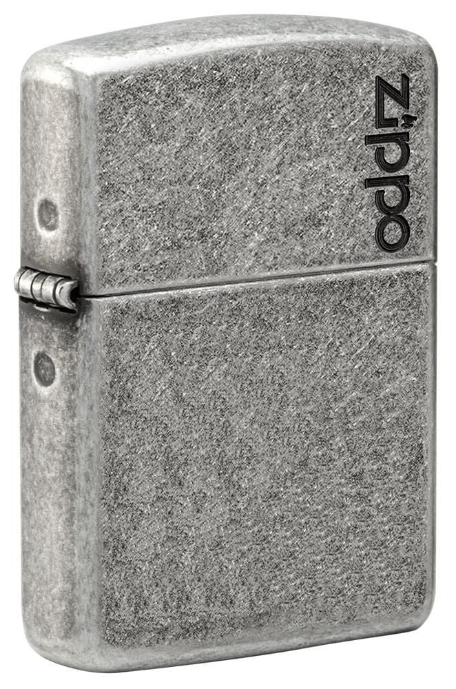 Zippo Armor Case Logo Antique Silver