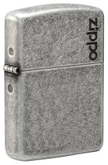 Zippo Armor Case Logo Antique Silver