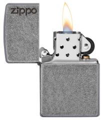 Zippo Armor Case Logo Antique Silver