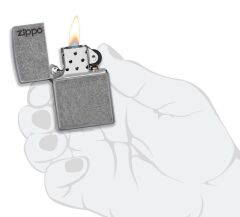 Zippo Armor Case Logo Antique Silver
