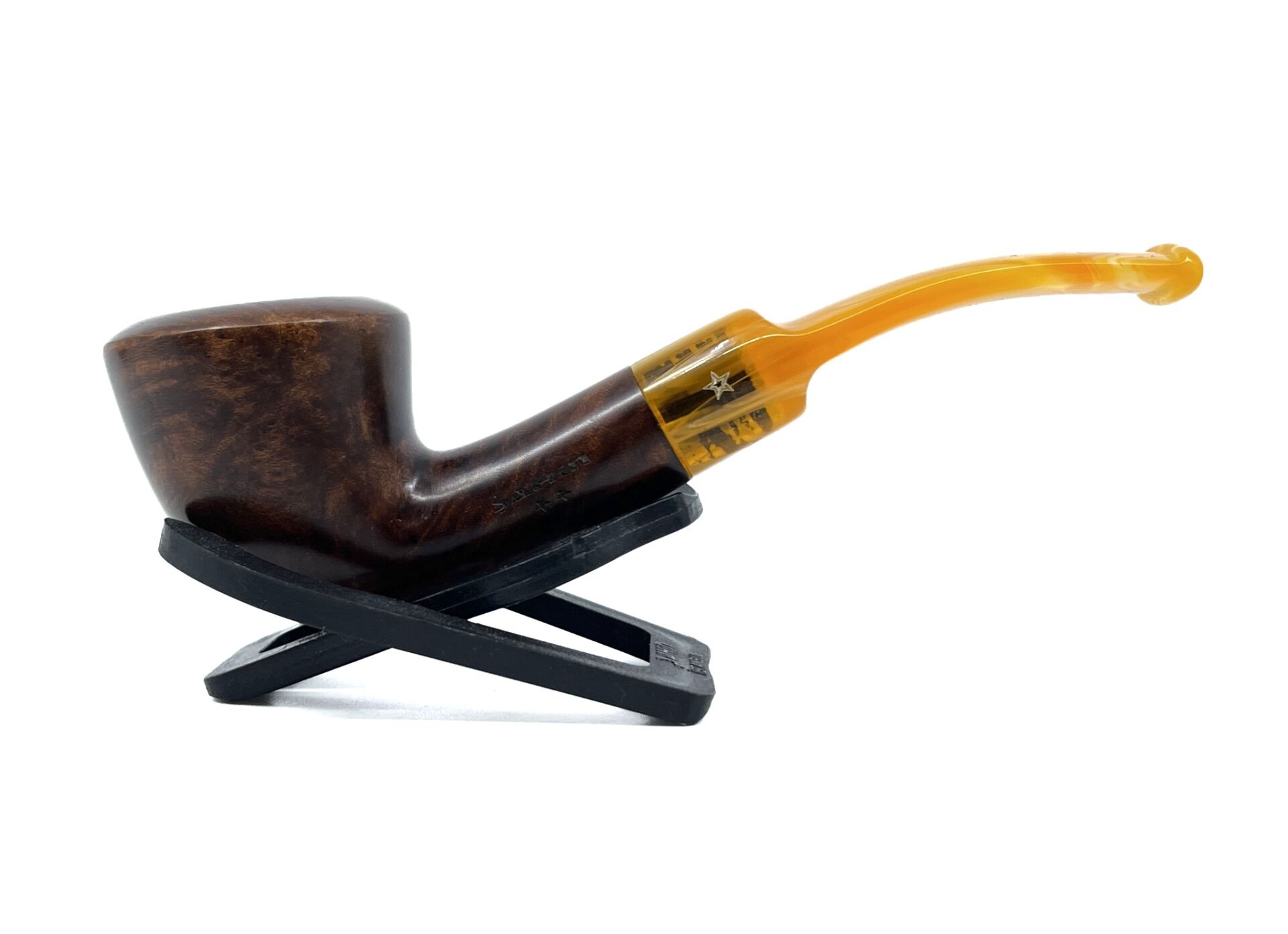 Şahin Sarı Yıldız Mod-62 9mm. Filtreli Akrilik Saplı Pipo 247809