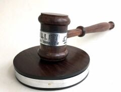 Ahşap Hakim Tokmağı - Silver