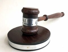 Ahşap Hakim Tokmağı - Silver