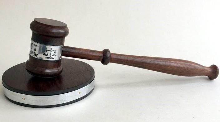 Ahşap Hakim Tokmağı - Silver