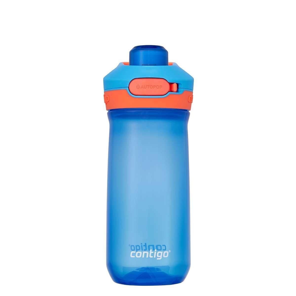 Contigo Jessie Tritan Bas İç Kapaklı Çocuk Suluğu 420ml - Mavi