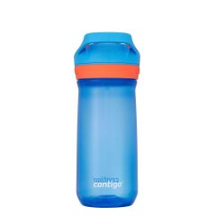 Contigo Jessie Tritan Bas İç Kapaklı Çocuk Suluğu 420ml - Mavi