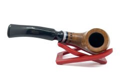 Dapper Bent Apple Briar (Gül Kökü) 9 mm Filtreli El Yapımı Pipo - 2437