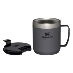 The Legendary Camp Mug Kapaklı Termos Bardak 0.35L  12oz - Charcoal