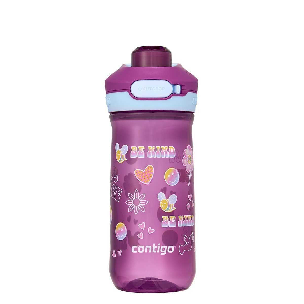 Contigo Jessie Tritan Bas İç Kapaklı Çocuk Suluğu 420ml - Pembe