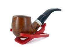 Dapper Bent Apple Briar (Gül Kökü) 9 mm Filtreli El Yapımı Pipo - 2439