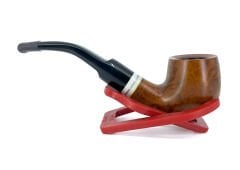 Dapper Bent Apple Briar (Gül Kökü) 9 mm Filtreli El Yapımı Pipo - 2439