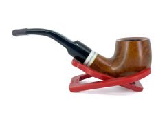 Dapper Bent Apple Briar (Gül Kökü) 9 mm Filtreli El Yapımı Pipo - 2439