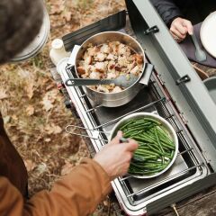 The Full Kitchen Base Camp Cook Set - Paslanmaz Çelik Kamp Pişirme Seti 3.5L  3.7QT