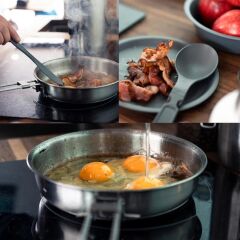 The Full Kitchen Base Camp Cook Set - Paslanmaz Çelik Kamp Pişirme Seti 3.5L  3.7QT