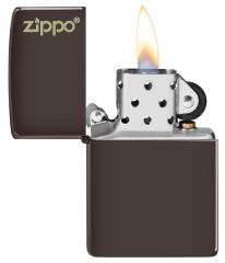 Zippo Logo Classic Brown Çakmak