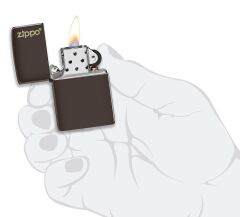 Zippo Logo Classic Brown Çakmak