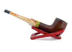 Dapper Billiard Briar (Gül Kökü) Pipo 9 mm Filtreli El Yapımı - 2440
