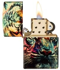Zippo Colorful Tiger - Kaplan Dizayn Çakmak