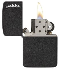 Zippo Logo 1941 Black Crackle Çakmak