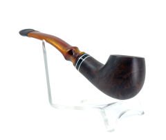 Dapper Bent Billiard Briar (Gül Kökü) 9 mm Filtreli El Yapımı Pipo - 2442