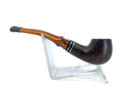 Dapper Bent Billiard Briar (Gül Kökü) 9 mm Filtreli El Yapımı Pipo - 2442