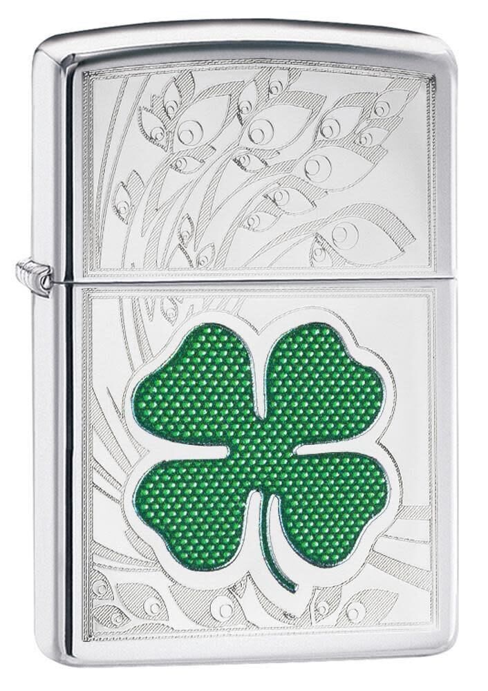 Zippo Clover High Polished Chrome Çakmak