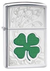 Zippo Clover High Polished Chrome Çakmak