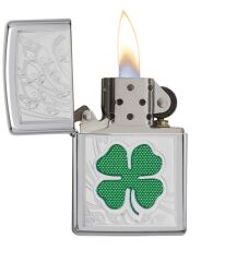 Zippo Clover High Polished Chrome Çakmak