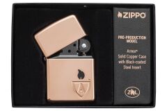 Zippo Armor Solid Copper Case - Armor Bakır Kasa Çakmak Limited Edition
