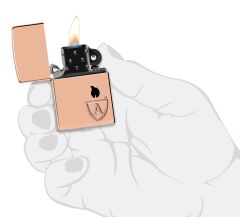 Zippo Armor Solid Copper Case - Armor Bakır Kasa Çakmak Limited Edition