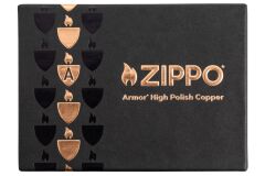 Zippo Armor Solid Copper Case - Armor Bakır Kasa Çakmak Limited Edition