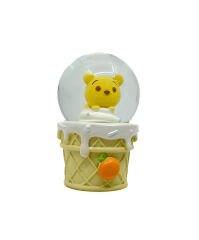 Işıklı Kar Küresi Sevimli Sarı Köpek 7 cm