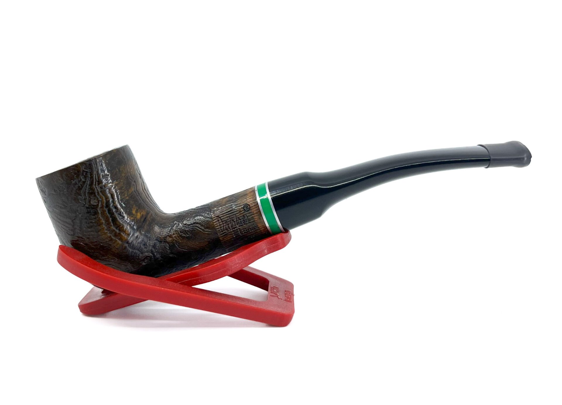 Dapper Half Bent Billiard Briar (Gül Kökü) 9 mm Filtreli El Yapımı Pipo - 2433