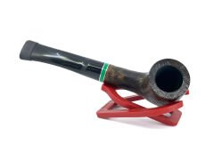 Dapper Half Bent Billiard Briar (Gül Kökü) 9 mm Filtreli El Yapımı Pipo - 2433