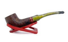Dapper Half Bent Billiard Briar (Gül Kökü) 9 mm Filtreli El Yapımı Pipo - 2432