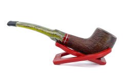 Dapper Half Bent Billiard Briar (Gül Kökü) 9 mm Filtreli El Yapımı Pipo - 2432