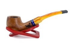 Dapper Half Bent Billiard Briar (Gül Kökü) 9 mm Filtreli El Yapımı Pipo - 2431